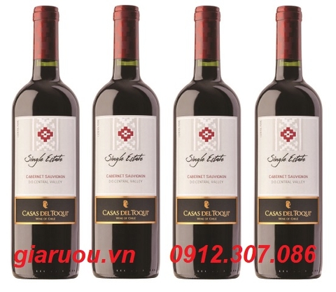 BÁN BUÔN VANG CHILE CASAS DEL TOQUI SINGLE ESTATE CABERNET SAUVIGNON BÁN BUÔN VANG CHILE CASAS DEL TOQUI SINGLE ESTATE CABERNET SAUVIGNON