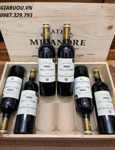 VANG PHÁP CHATEAU MILANDRE SAINT EMILION GRAND CRU GIÁ TỐT MUA Ở ĐÂU