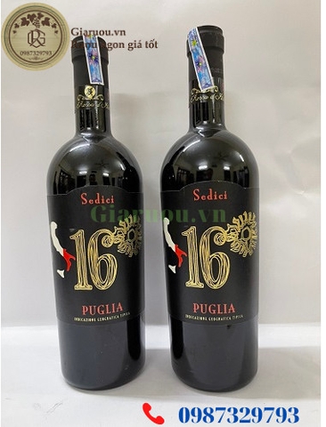 BÁN VANG Ý 16 ĐỘ SEDICI PUGLIA GIÁ RẺ NHẤT BÁN VANG Ý 16 ĐỘ SEDICI PUGLIA GIÁ RẺ NHẤT