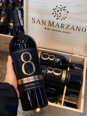 BÁN VANG 8 NEGROAMARO SAN MARZANO GIÁ RẺ NHẤT BÁN VANG 8 NEGROAMARO SAN MARZANO GIÁ RẺ NHẤT