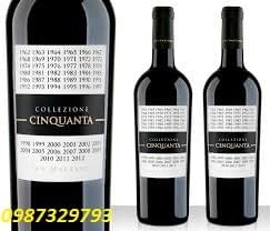 VANG Ý COLLEZIONE CINQUANTA GIÁ BÁN RẺ NHẤT 1.450.000 Đ VANG Ý COLLEZIONE CINQUANTA GIÁ BÁN RẺ NHẤT 1.450.000 Đ