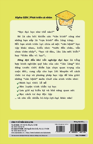 Đừng Đợi Đến Khi Tốt Nghiệp Đại Học