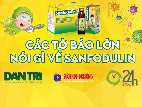 Dân Trí, 24h, Sức khỏe & Đời sống nói gì về Sanfodulin của Dược Sanfo?