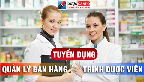 Tuyển dụng Quản lý bán hàng & Trình dược viên