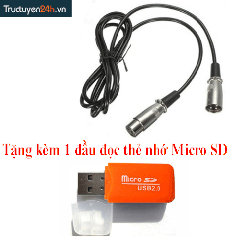 Cáp micro handmade XLR-XLR. Tặng đầu đọc thẻ MicroSD