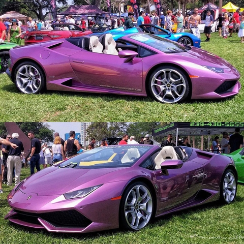 Ngất ngây với bộ áo tím trên siêu xe Lamborghini Aventador S LP740-4 Ngất ngây với bộ áo tím trên siêu xe Lamborghini Aventador S LP740-4