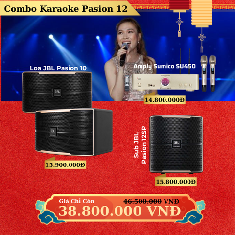 Dàn Loa JBL Pasion 10, Amply sumico SU450, Sub JBL Pasion 12SP