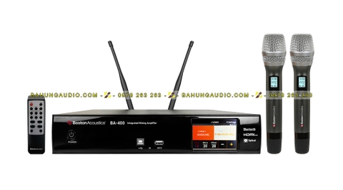 Amply Karaoke Boston BA400 tích hợp Micro không dây chất lượng cao