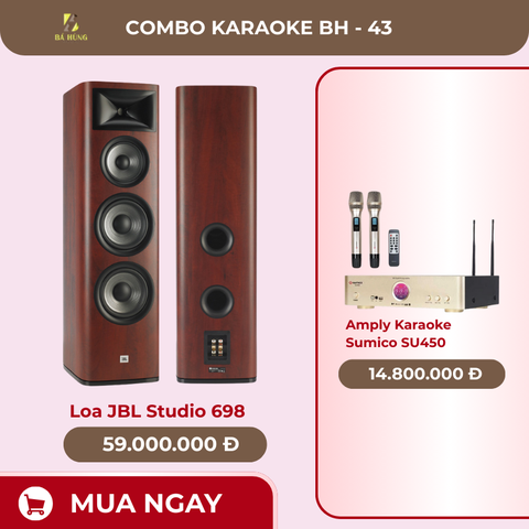 Loa JBL Studio 698, Amply Karaoke Sumico SU450