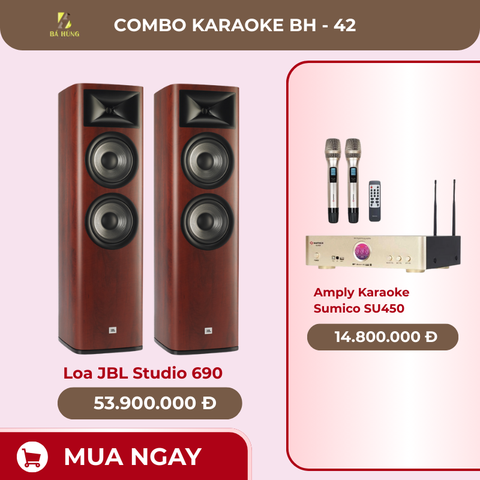 Loa JBL Studio 690, Amply Karaoke Sumico SU450