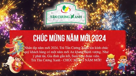 Tân Cương Xanh Chúc Mừng Năm Mới Giáp Thìn 2024