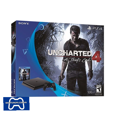 PLAYSTATION 4 SLIM 500GB + UNCHARTED 4 BUNDLE