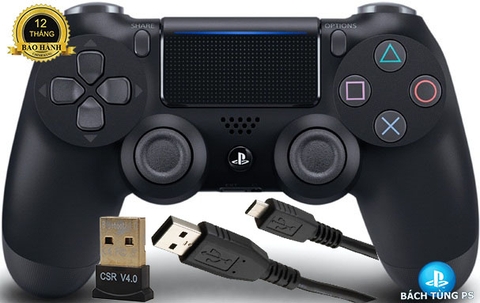 Tay Chơi Game Dualshock 4 ZCT2G Kèm Dây Sạc Và Bộ Thu Bluetooth 5.0 Hàng Chính Hãng