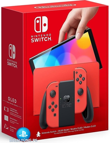 Máy chơi game Nintendo Switch OLED Mario Red Edition tặng game