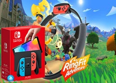 Máy Nintendo Switch OLED Model Red and Blue Kèm RingFit