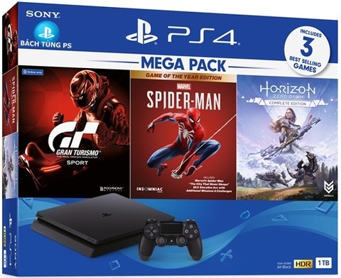 Máy PS4 Slim Mega 3 Tặng Thêm 3 game Hot nhất 2020