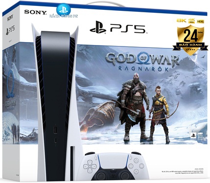 Máy Chơi Game Sony PS5 Standard Bundle God Of War Ragnarok Chính Hãng BH 24 Tháng