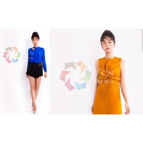 Chụp ảnh thời trang bộ sưu tập Trần Design trong studio Hà Nội