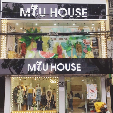 Thu âm quảng cáo phát loa ngoài trời thời trang Miu House