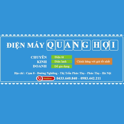 Thu âm quảng cáo Trung tâm điện máy đồ gia dụng Quang Hợi