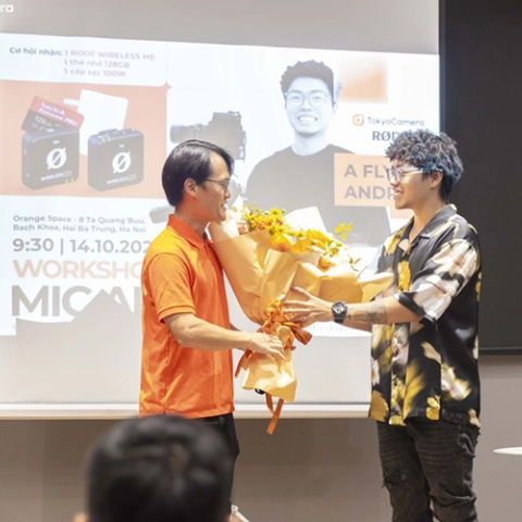 Dựng video highlight sự kiện workshop Mic and Sound - speaker A Flying Andrew