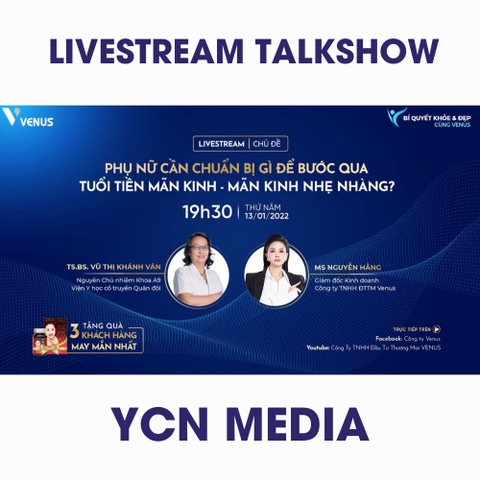 Livestream số thứ 3 cho công ty mỹ phẩm Venus