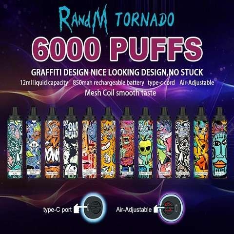 Pod RandM Tornado 6000 hơi