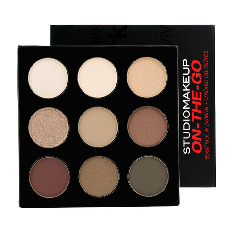 Bảng Phấn Mắt Bền Màu Ánh Nhũ - STUDIOMAKEUP On The Go Eyeshadow Palette SSP-02