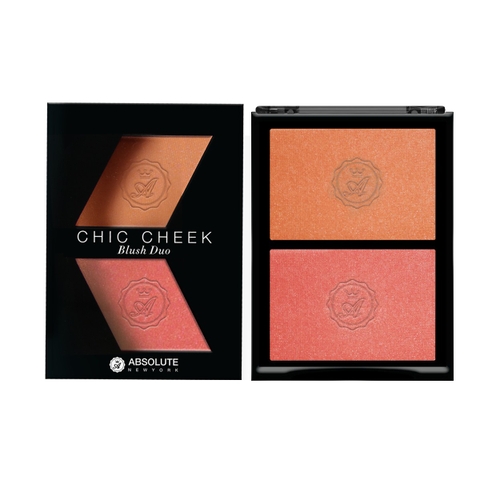 Phấn Má Hồng Trang Điểm Siêu Mịn - Absolute NewYork Chic Cheek Blush Duo 2 Màu MFBD