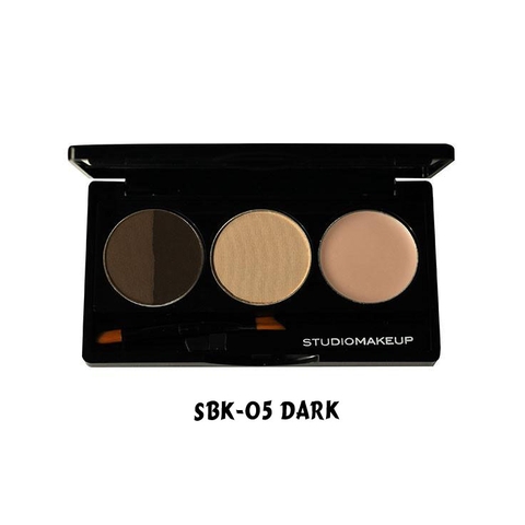 Bảng Phấn và Kem Lót Kẻ Mày Cao Cấp - STUDIOMAKEUP Brow Sculping Palette SBK