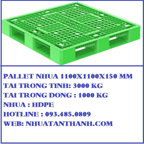 PALLET NHỰA MÀU XANH LÁ