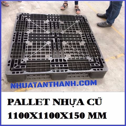 PALLET NHỰA CŨ 1100X1100X150 MM CỦA NHẬT