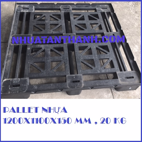 PALLET NHỰA CŨ 1200X1100X150 MM