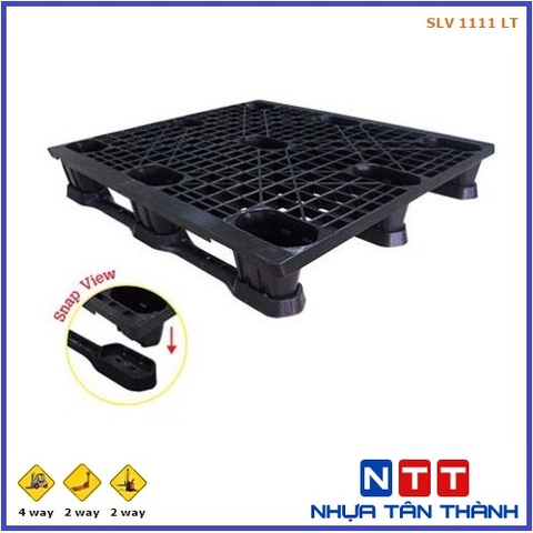 PALLET NHỰA 1100X1100X150 MM MÀU ĐEN