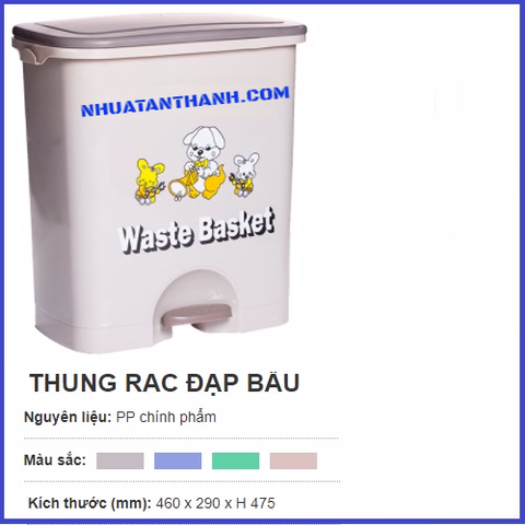 THÙNG RÁC VĂN PHÒNG THÙNG RÁC ĐẠP BẦU