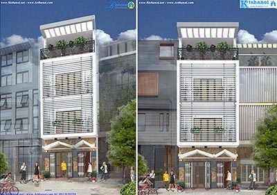 Thiết kế nhà phố mặt tiền 5m với top 6 mẫu siêu đẹp đón xuân 2020
