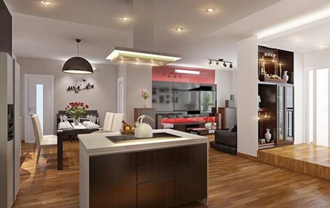 Thiết kế nội thất phòng bếp hiện đại đang được ưa chuộng