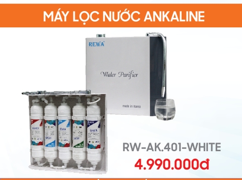 Máy lọc nước treo tường Ankaline RW-AK-401 Trắng (White)