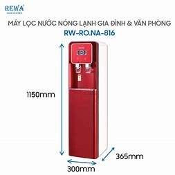 Máy lọc nước nóng lạnh REWA RW-RO.NA-816S Đỏ (Wine)
