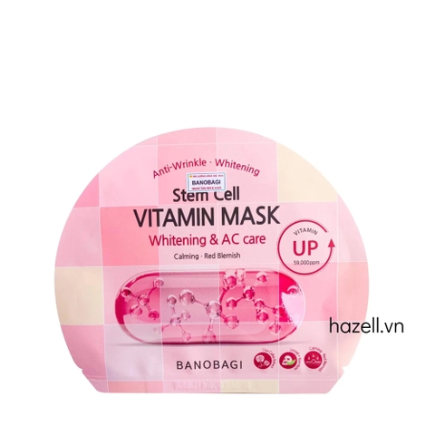 Mặt nạ BANOBAGI Stem Cell Vitamin Mask Whitening & AC Care