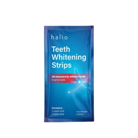 ( Quà tặng ) - Miếng dán trắng răng Halio Teeth Whitening Strip