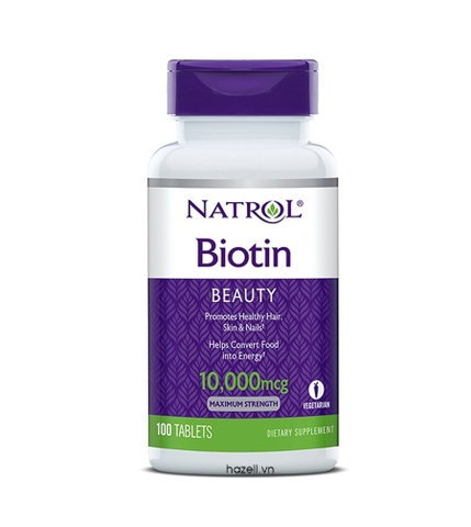 VIÊN UỐNG kích mọc tóc Biotin 10,000 mcg (100 viên )