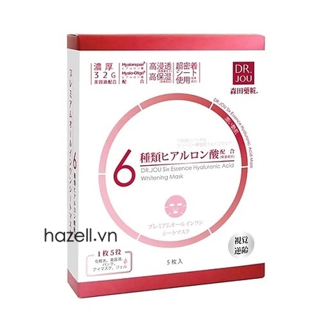 Mặt nạ DR.JOU Six Essence Hyaluronic Acid Whitening Mask ( Hồng )