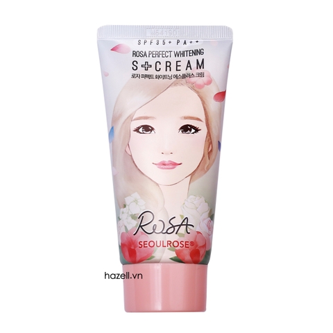 Kem dưỡng trắng da, chống nắng SeoulRose Rosa Perfect Whitening S+ Cream SPF35/PA++ 50g