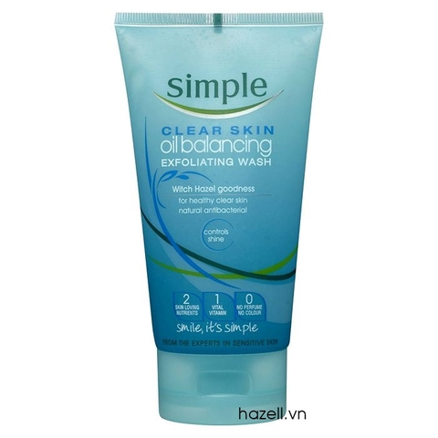 Sữa rửa mặt Simple Clear Skin Oil Balancing - 150ml