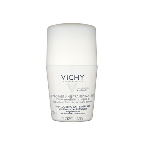 Lăn khử mùi Vichy Déodorant Anti-Transprirant 48h 50ml - Trắng