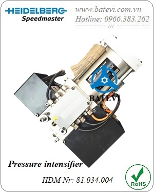 Pressure intensiﬁer 81.034.004