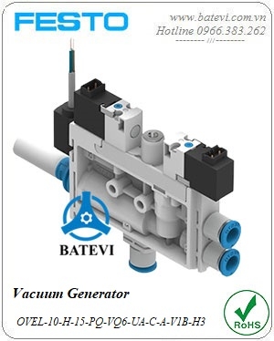 Vacuum generator OVEL-10-H-15-PQ-VQ6-UA-C-A-V1B-H3