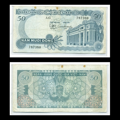 50 đồng 1969 Việt Nam Cộng Hòa- Bản lỗi