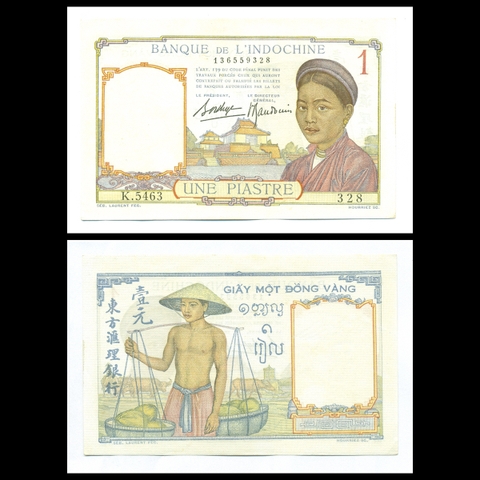 1 piastre, Gánh dừa 1939 Đông Dương